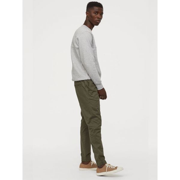 Cotton twill joggers